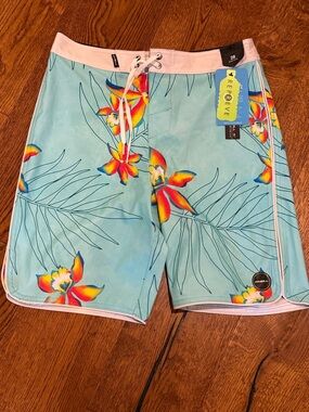 O'Neill Men's/Boy’s Light Blue Floral Boardshorts
Swim trunks Surf Size 28